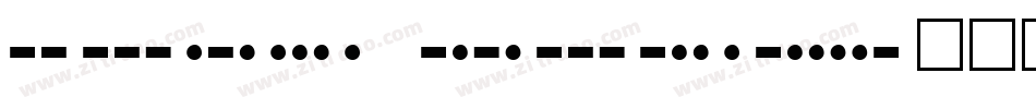 Morse Code字体转换